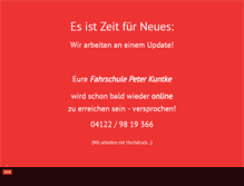 Tablet Screenshot of fahrschule-kuntke.de